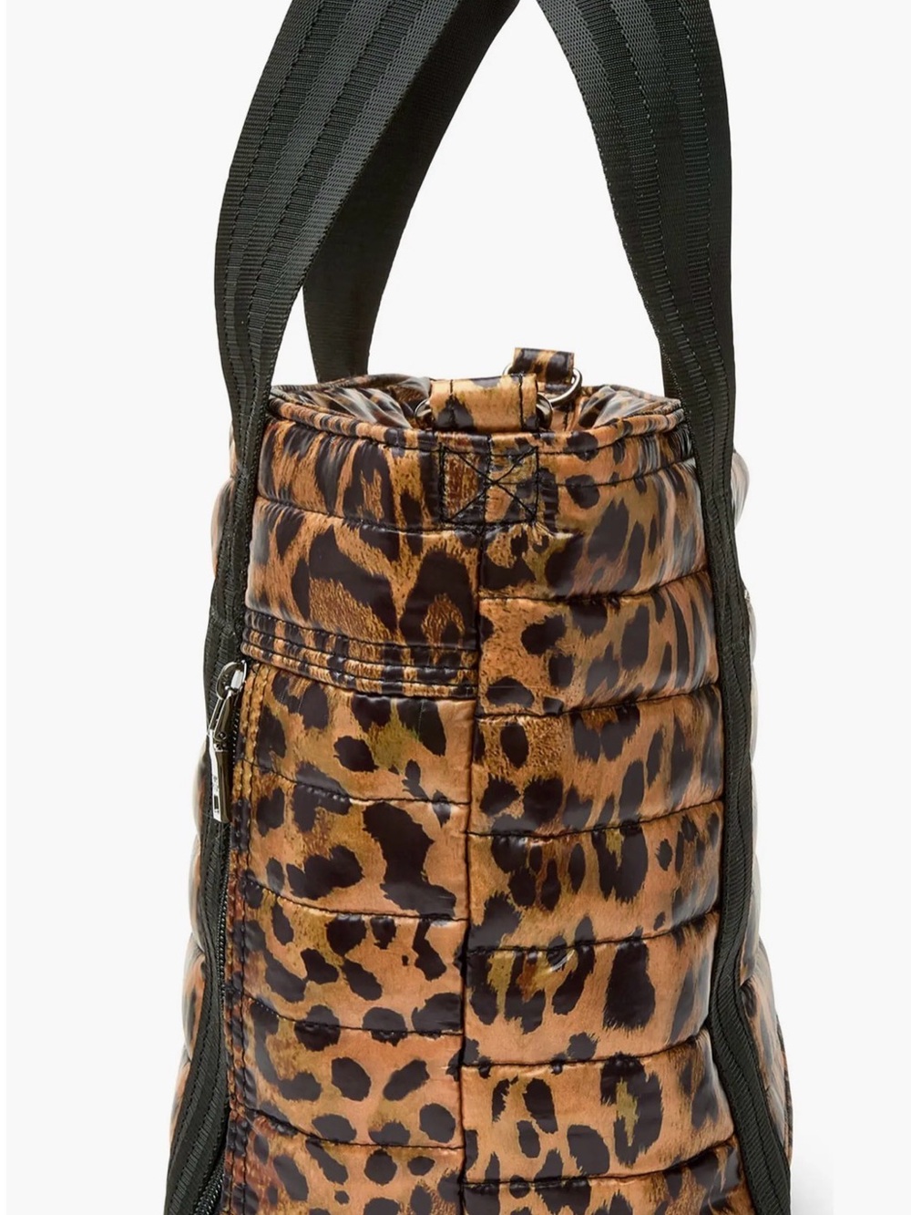 NWOT THINK ROYLN Jr. Jetset Wingman Tote Bag Leopard back luggage sleeve - Picture 3 of 12